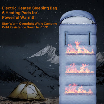 Winter USB-Powered Heating Sleeping Bag – Hands Free and Suitable for Temperatures Above -20°C