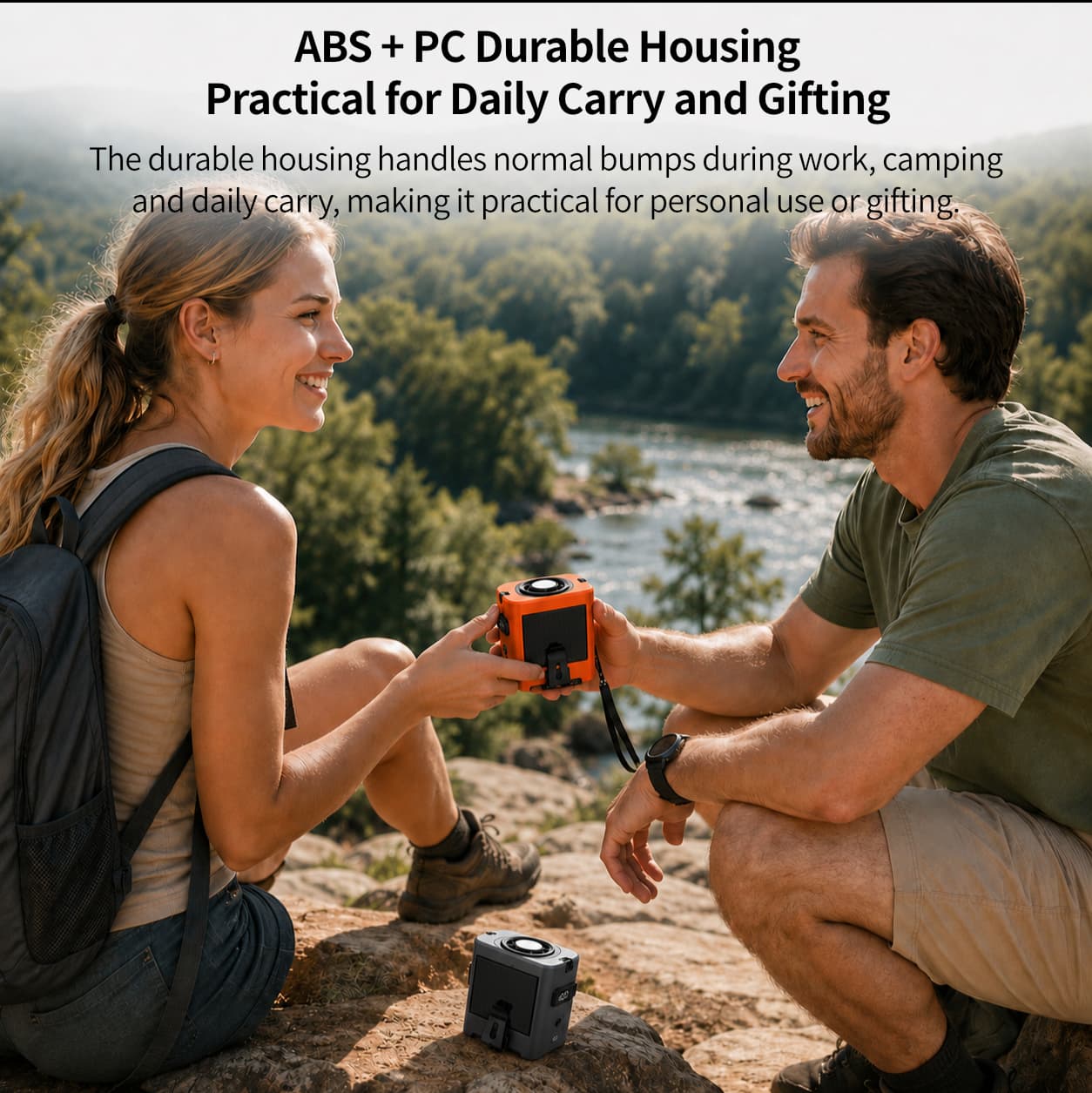 Portable Waist Fan – 8000mAh TEC Cooling, 100-Speed, Solar-Assisted | Traverseon