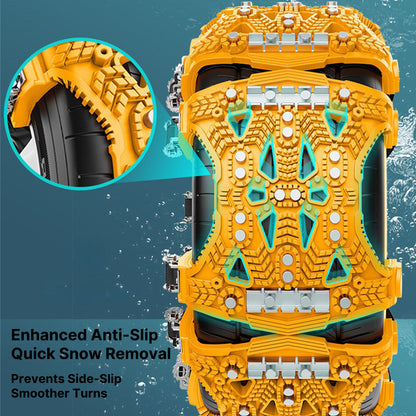 Winter Tire Snow Chain - No Jack Easy Install All-Terrain Traction