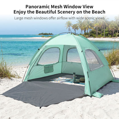 Beach Sun Shelter Tent – UPF50+ UV Protection Windproof Lightweight Canopy | Traverseon