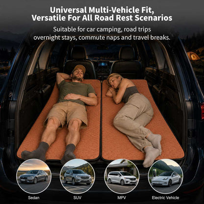 SUV Camping Mattress 74 × 50.8 in – Foldable Non-Inflatable Car Bed | Traverseon