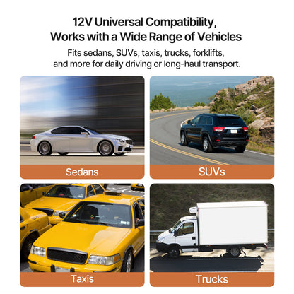 Heater Car 12V Portable Defroster – 150W/300W Cool-Warm PTC Ceramic Fan for Sedans, SUVs | Traverseon