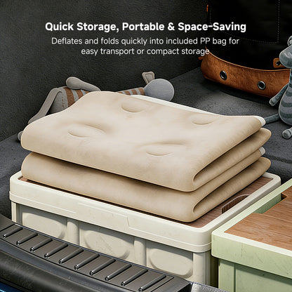 Air Mattress – Inflatable Bed Twin/Double Backrest Camping Outdoor | Traverseon