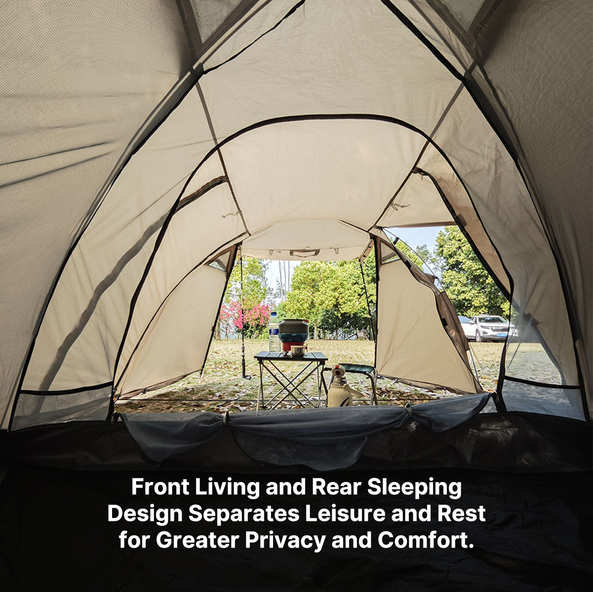 All-Season Family Hot Camping Tent with Stove Jack