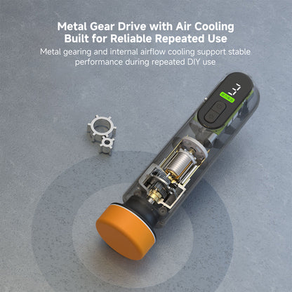 Cordless Car Polisher 3-Speed Mini Buffer Scratch Remover 2000mAh Rechargeable | Traverseon