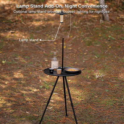 Aluminum Alloy Table – Small Round Portable Detachable Camping Outdoor | Traverseon