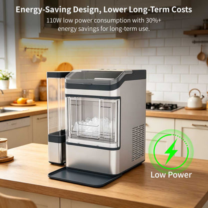 Commercial Portable Ice Maker – 17KG/38LB Fast Self-Clean Countertop Ice Machine | Traverseon