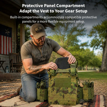 900D Tactical Vest – Adjustable MOLLE Quick-Release Carrier | Traverseon