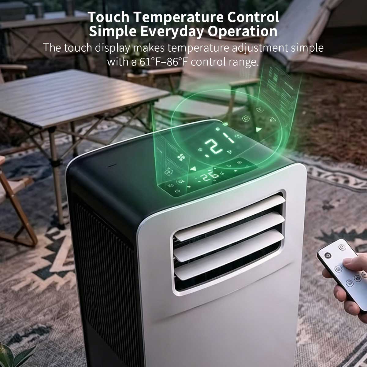 6100 BTU Portable Air Conditioner – 110V Camping RV AC | Traverseon