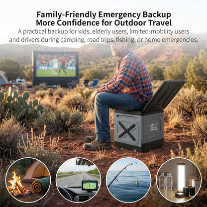 Portable Camping Toilet – Foldable Emergency Toilet with Gel Bags | Traverseon
