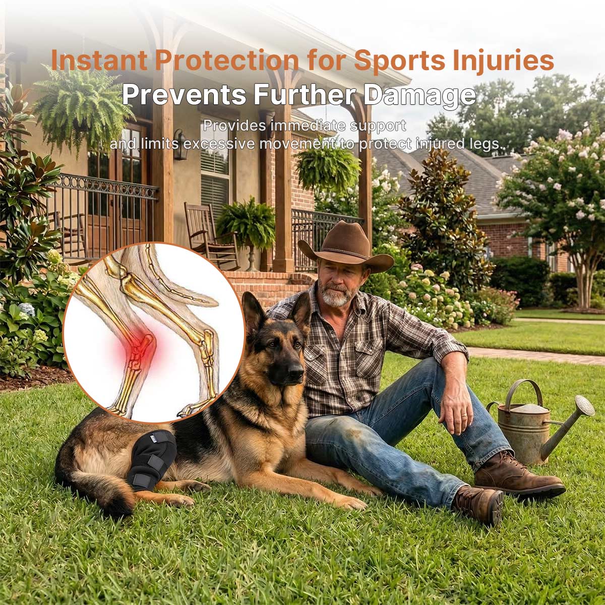 Dog Post-Surgery Leg Brace | Joint Support | Traverseon