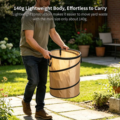 Collapsible Garden Waste Bag – Reusable Yard Leaf Cleanup Bin | Traverseon