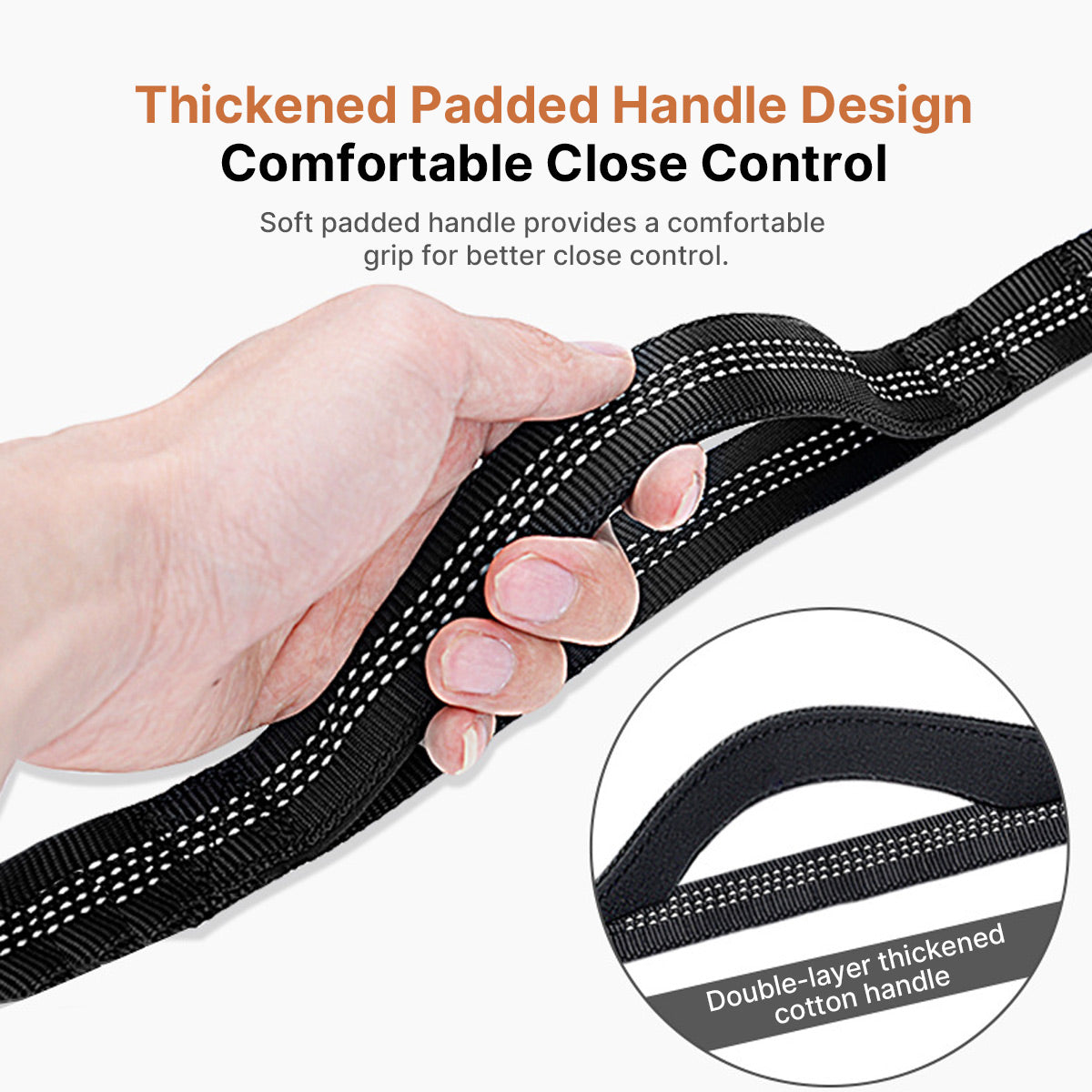 Hands-Free Dog Leash with Waist Bag – Dual Buffer Anti-Pull Running Leash for Walking & Hiking | Traverseon