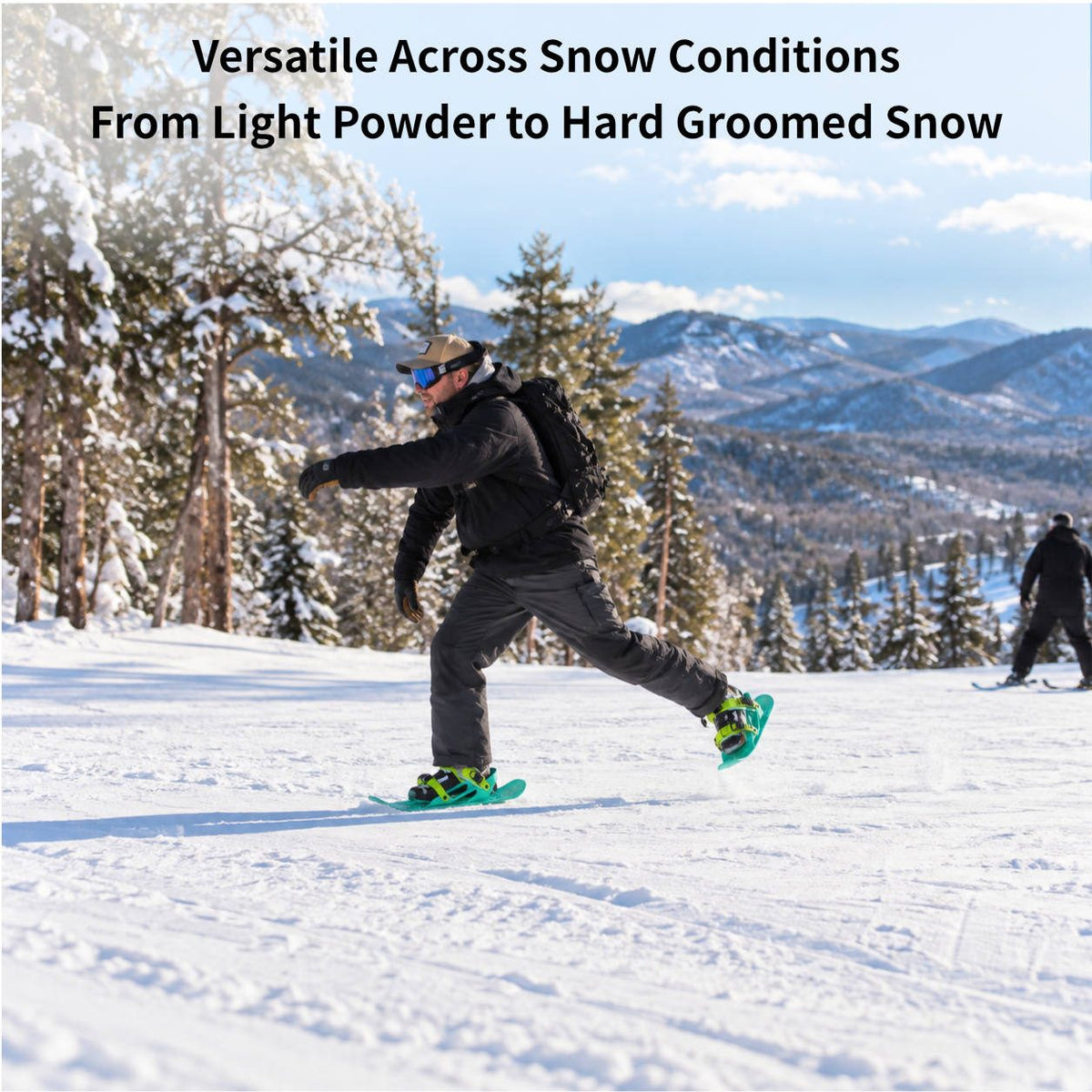 Ski Snow Skates – Mini Short Adjustable Bindings Adult Kids Portable Snow Skiing | Traverseon