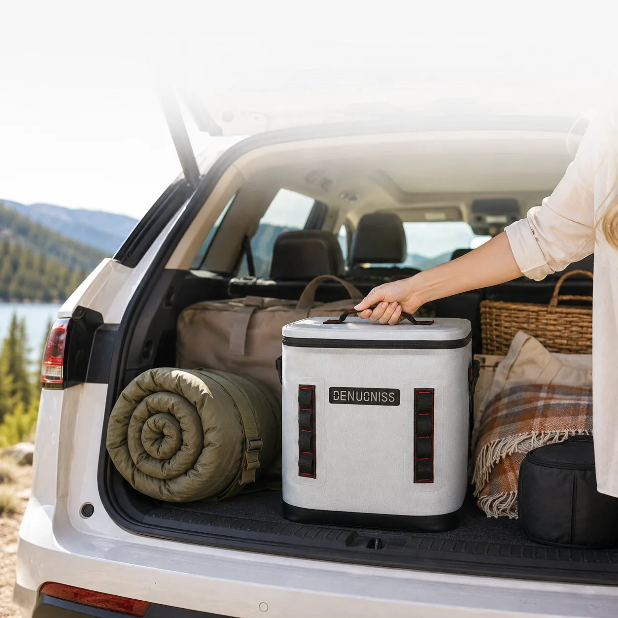 32L Rolling Soft Cooler – 72H Cold, Leakproof & Detachable Trolley | Traverseon