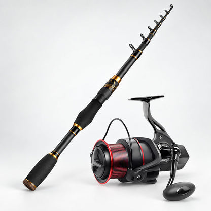 Carbon Fiber Telescopic Fishing Rod – Portable Lure Travel Pole