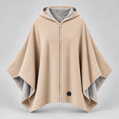 Cordless Graphene Heated Shawl – Hands-Free Wearable Warmth for Office & Home | Traverseon