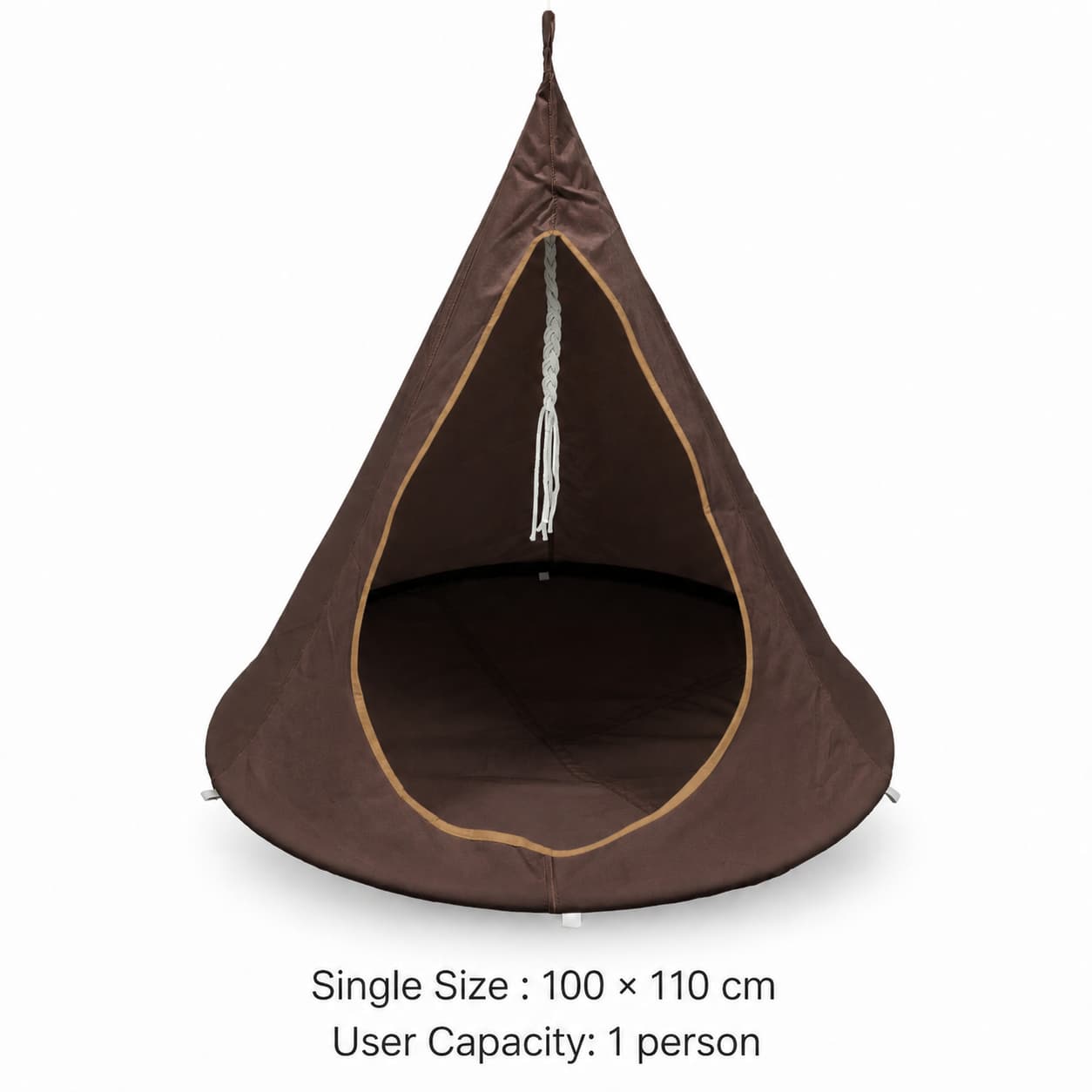 Conical Hanging Hammock Chair – 441 lb Waterproof Outdoor Swing | Traverseon