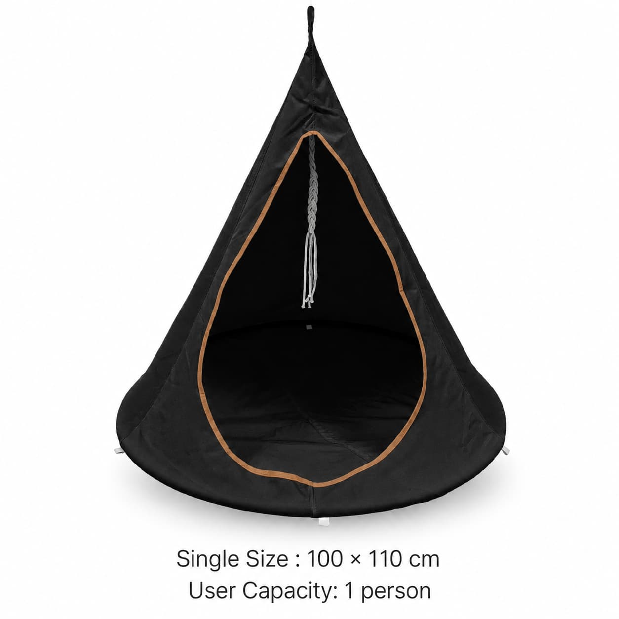 Conical Hanging Hammock Chair – 441 lb Waterproof Outdoor Swing | Traverseon