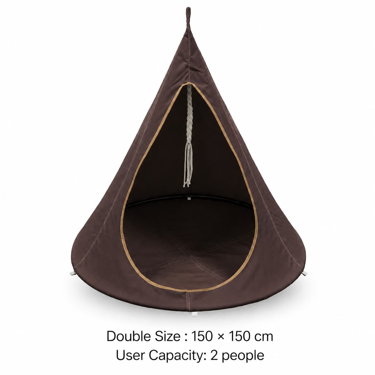 Conical Hanging Hammock Chair – 441 lb Waterproof Outdoor Swing | Traverseon