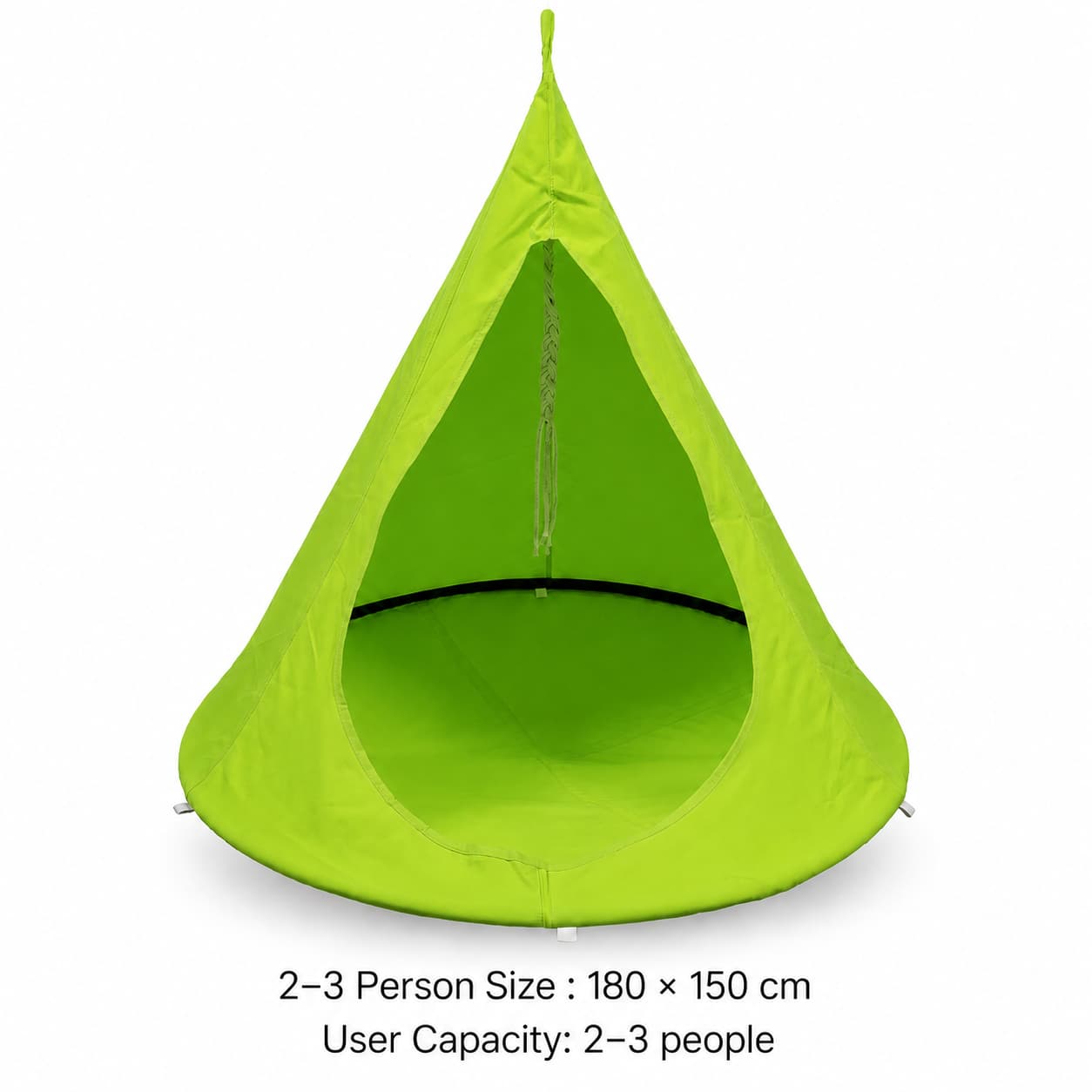 Conical Hanging Hammock Chair – 441 lb Waterproof Outdoor Swing | Traverseon