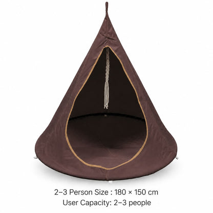 Conical Hanging Hammock Chair – 441 lb Waterproof Outdoor Swing | Traverseon