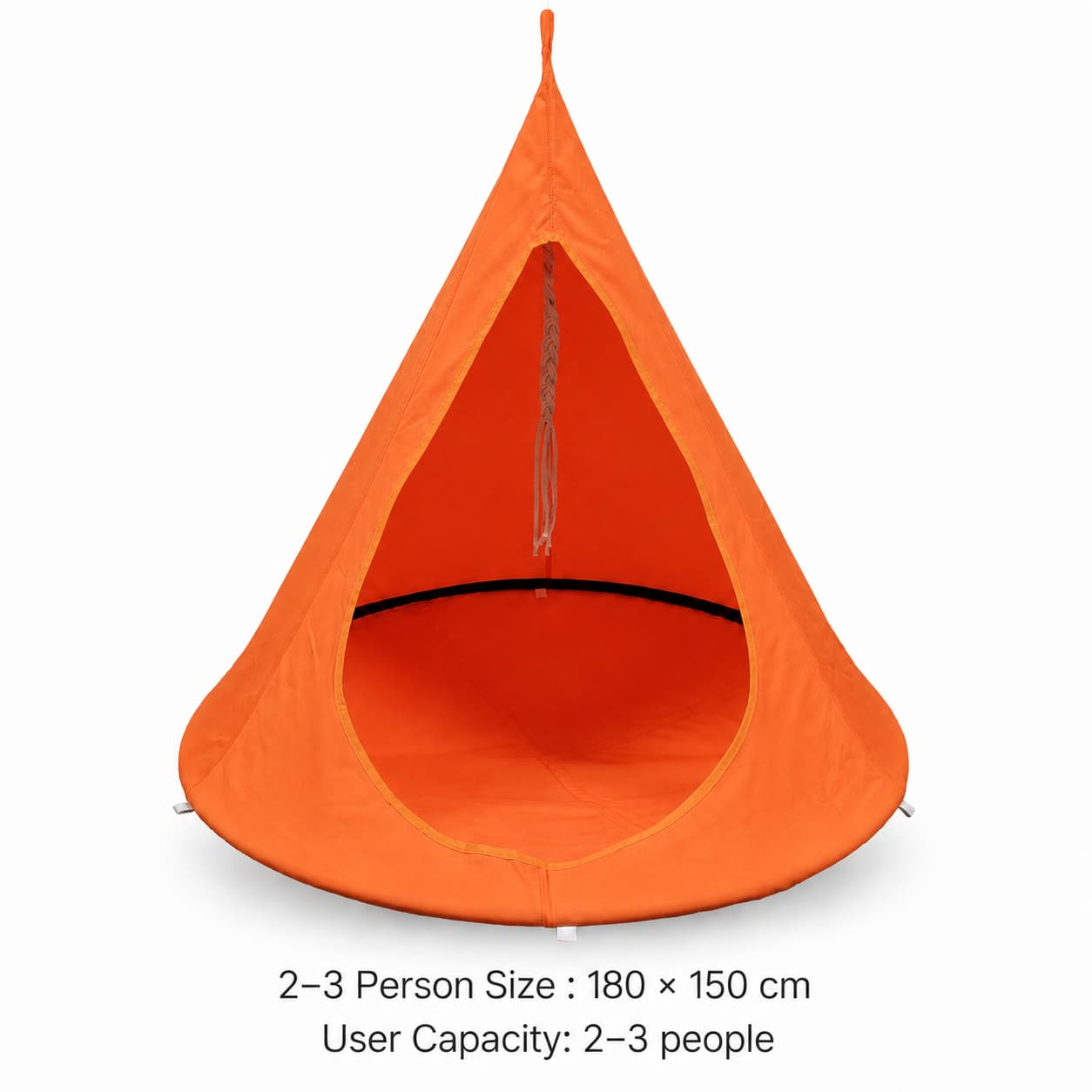 Conical Hanging Hammock Chair – 441 lb Waterproof Outdoor Swing | Traverseon