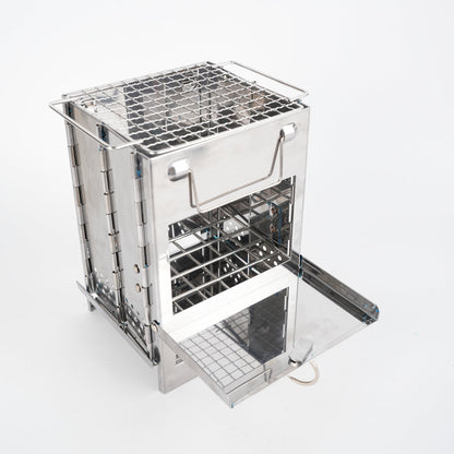 Folding Portable Wood Burning Stove – Multi-Fuel Cooking |Traverseon