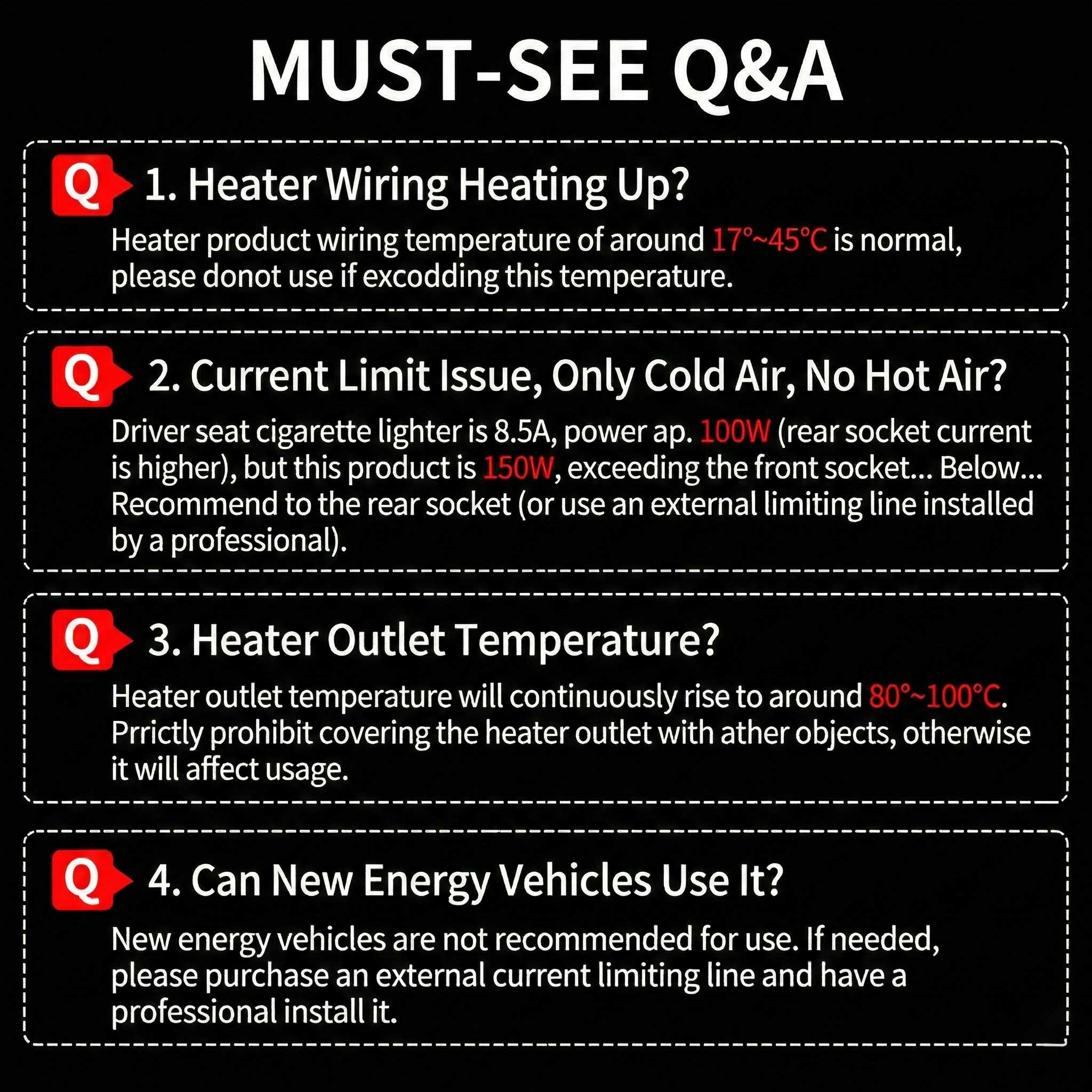 Portable 12V Fast-Heating Car Heater for Winter Driving & Defrosting