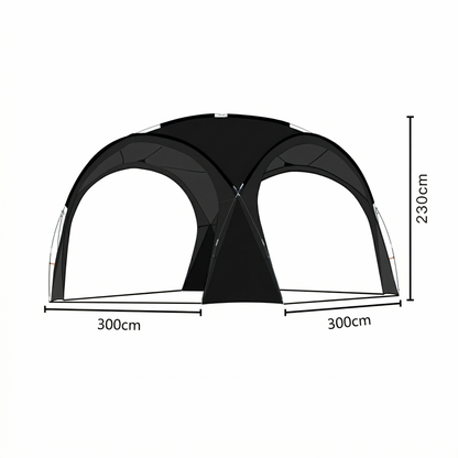 Camping Dome Tent 14×14ft – 210D UPF50+ Ventilated Windproof for Camping Beach Picnic | Traverseon