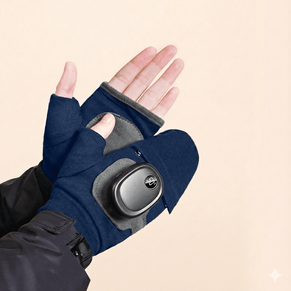 Rechargeable Heated Gloves – 5s Quick Heat, Fingerless Design | Traverseon