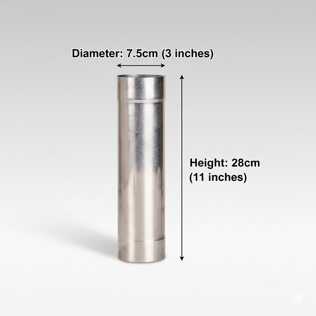 Portable Camping Wood Burning Stove Chimney Pipes * 6 Pieces