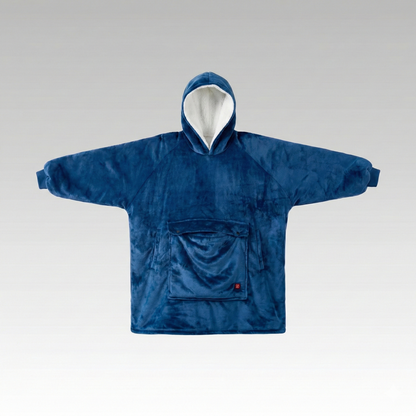 Cordless Heated Hoodie Blanket – 1400g Thick Flannel Cozy Warmth Anywhere | Traverseon