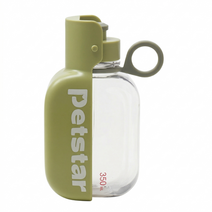 Portable Dog Water Bottle – 550/350ml 150° Fold Wide-Mouth, Leak-Proof for Outdoor Walking | Traverseon