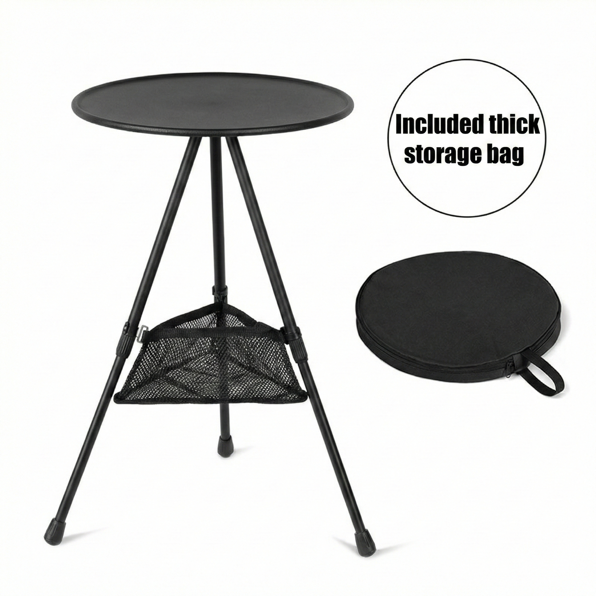 Aluminum Alloy Table – Small Round Portable Detachable Camping Outdoor | Traverseon