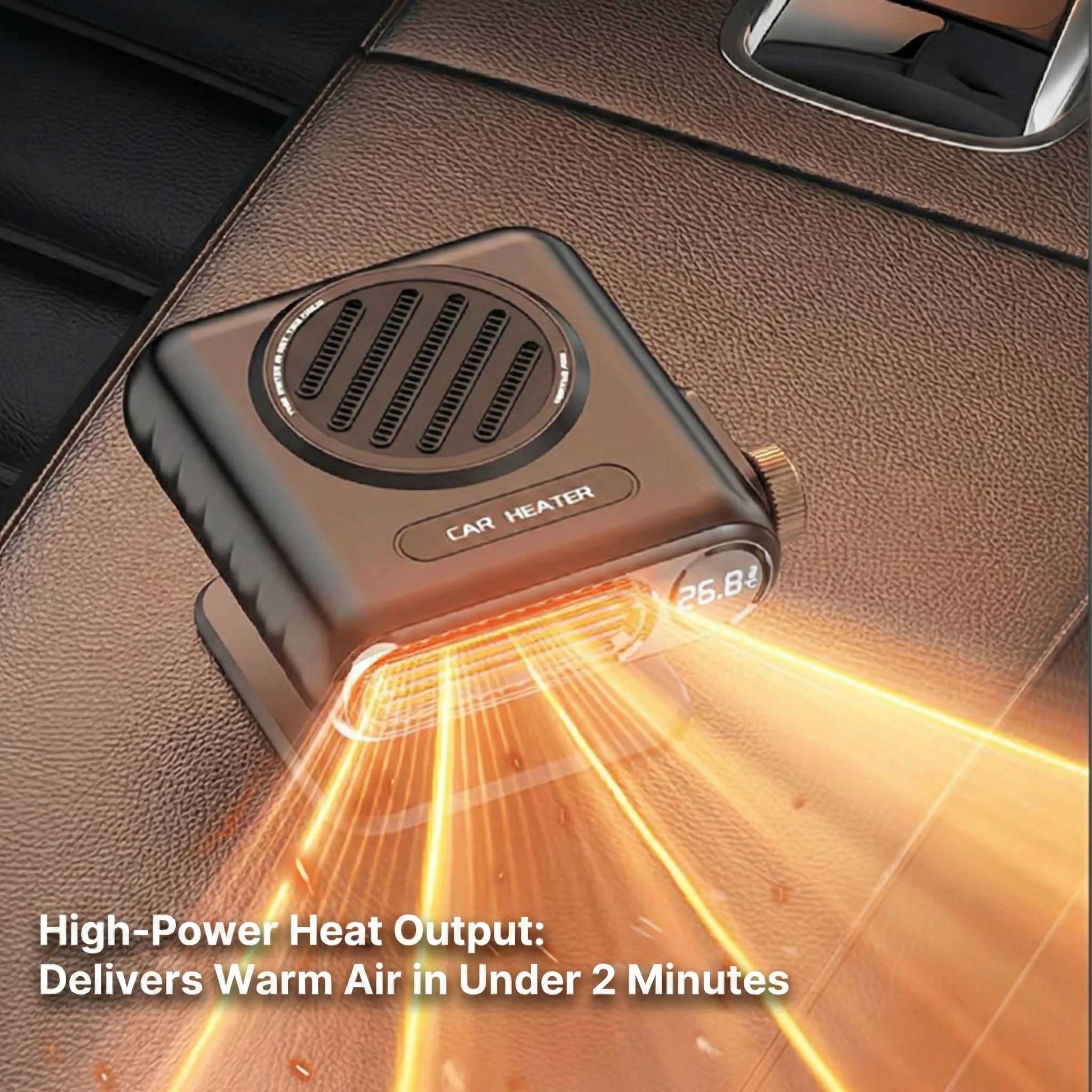 Portable 12V Fast-Heating Car Heater for Winter Driving & Defrosting