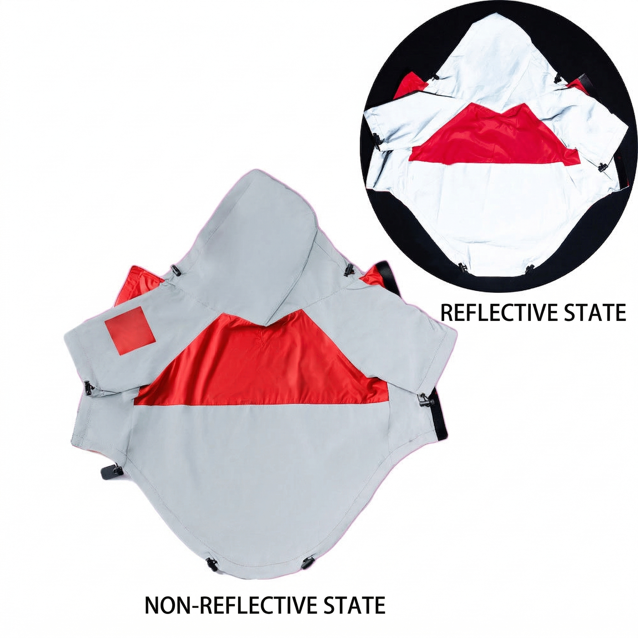 Reflective Waterproof Dog Jacket – Reversible Raincoat, Adjustable Fit S–5XL | Traverseon