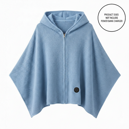 Cordless Graphene Heated Shawl – Hands-Free Wearable Warmth for Office & Home | Traverseon