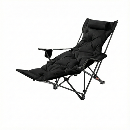 Outdoor Recliner Chair - Adjustable Gear Positions Foldable for Camping, Sports Events, Beach | Traverseon