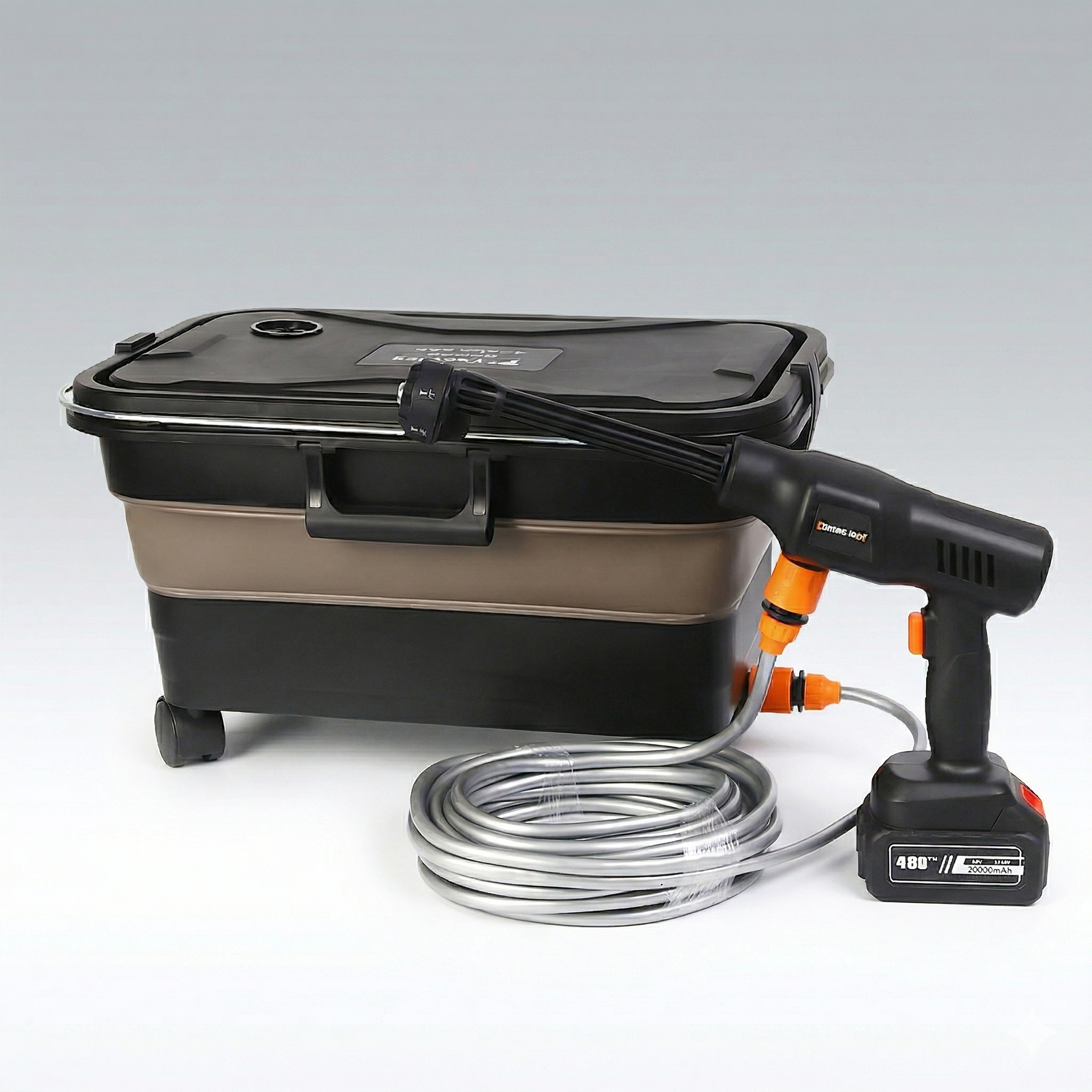 Portable Cordless Pressure Washer, 23L Tank, 6 Modes, All-Scene Cleaning | Traverseon
