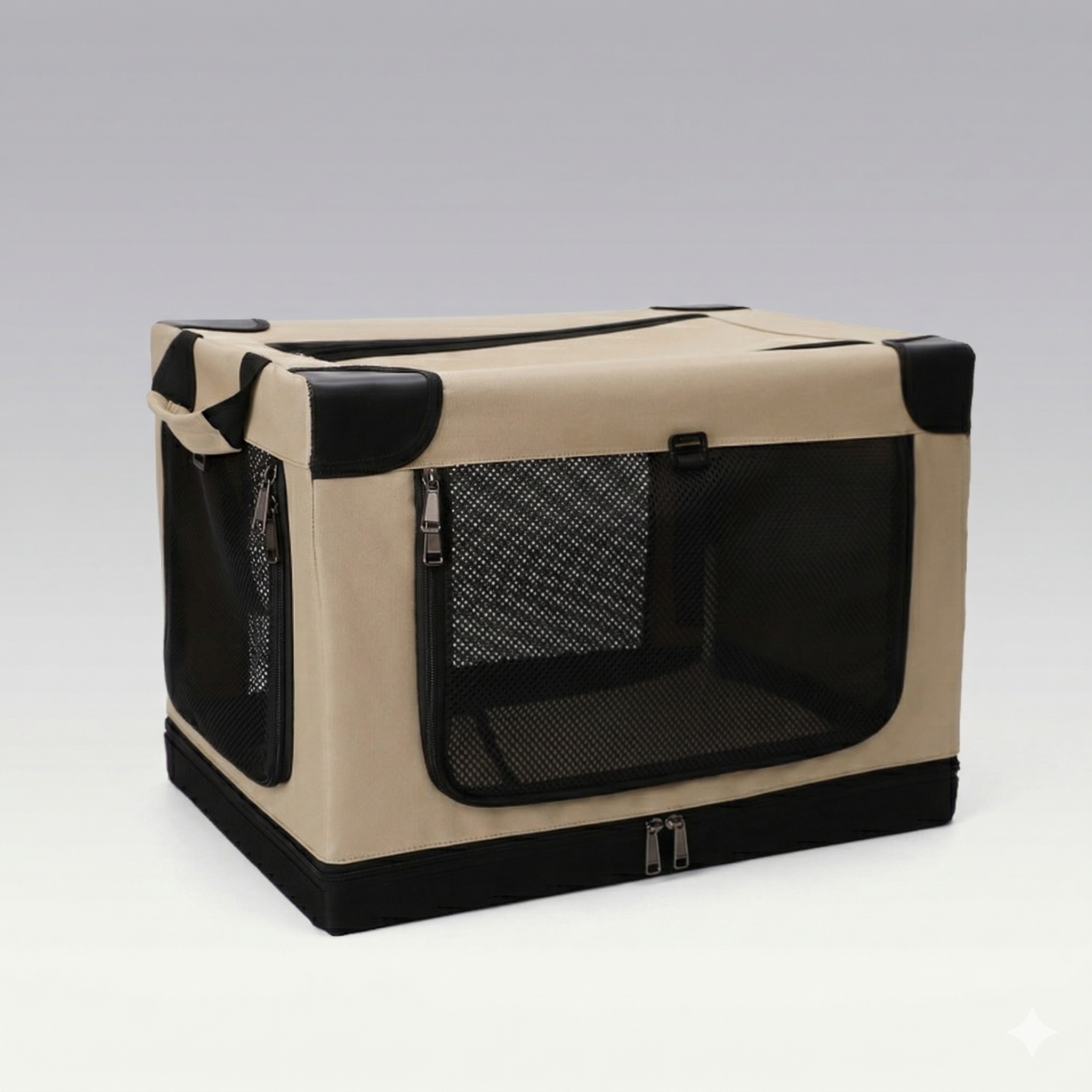 Foldable Soft Dog Crate – Portable Travel Pet Carrier with Mesh Ventilation & Waterproof Oxford Fabric | Traverseon