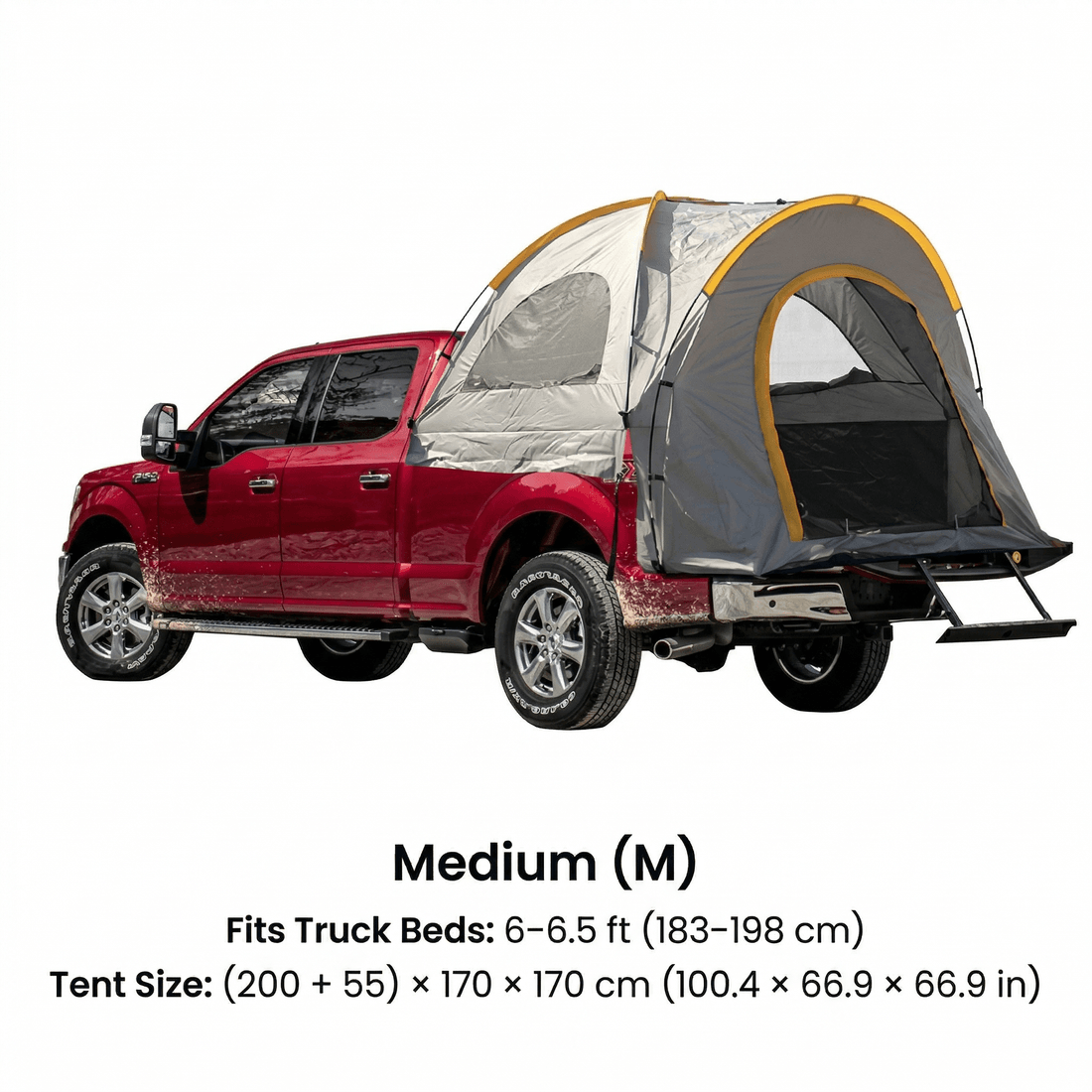 Pickup Truck Bed Tent with Rainfly – Waterproof Camping Shelter for 5.5–8 ft Beds | Traverseon