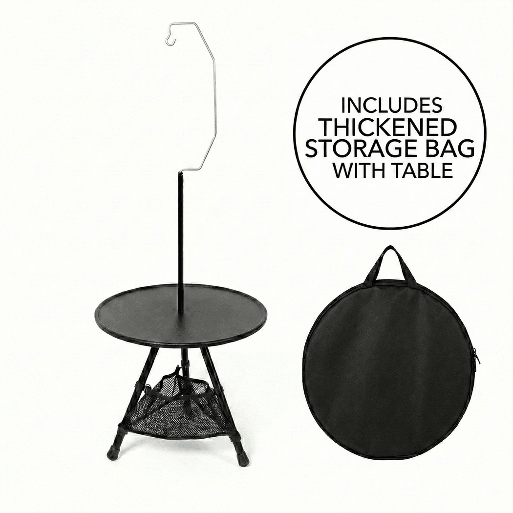 Aluminum Alloy Table – Small Round Portable Detachable Camping Outdoor | Traverseon