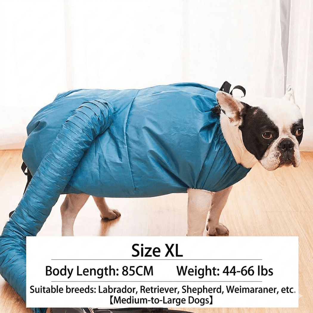 Dryer Dog Pet Drying Bag – 360° Circulating Hair Lock Hands-Free | Traverseon