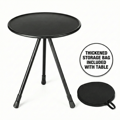 Aluminum Alloy Table – Small Round Portable Detachable Camping Outdoor | Traverseon
