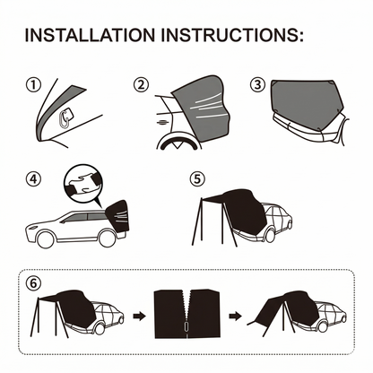 Car Rear SUV Tailgate Tent – Waterproof Sunshade Mosquito Net Shelter | Traverseon