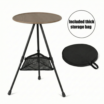 Aluminum Alloy Table – Small Round Portable Detachable Camping Outdoor | Traverseon