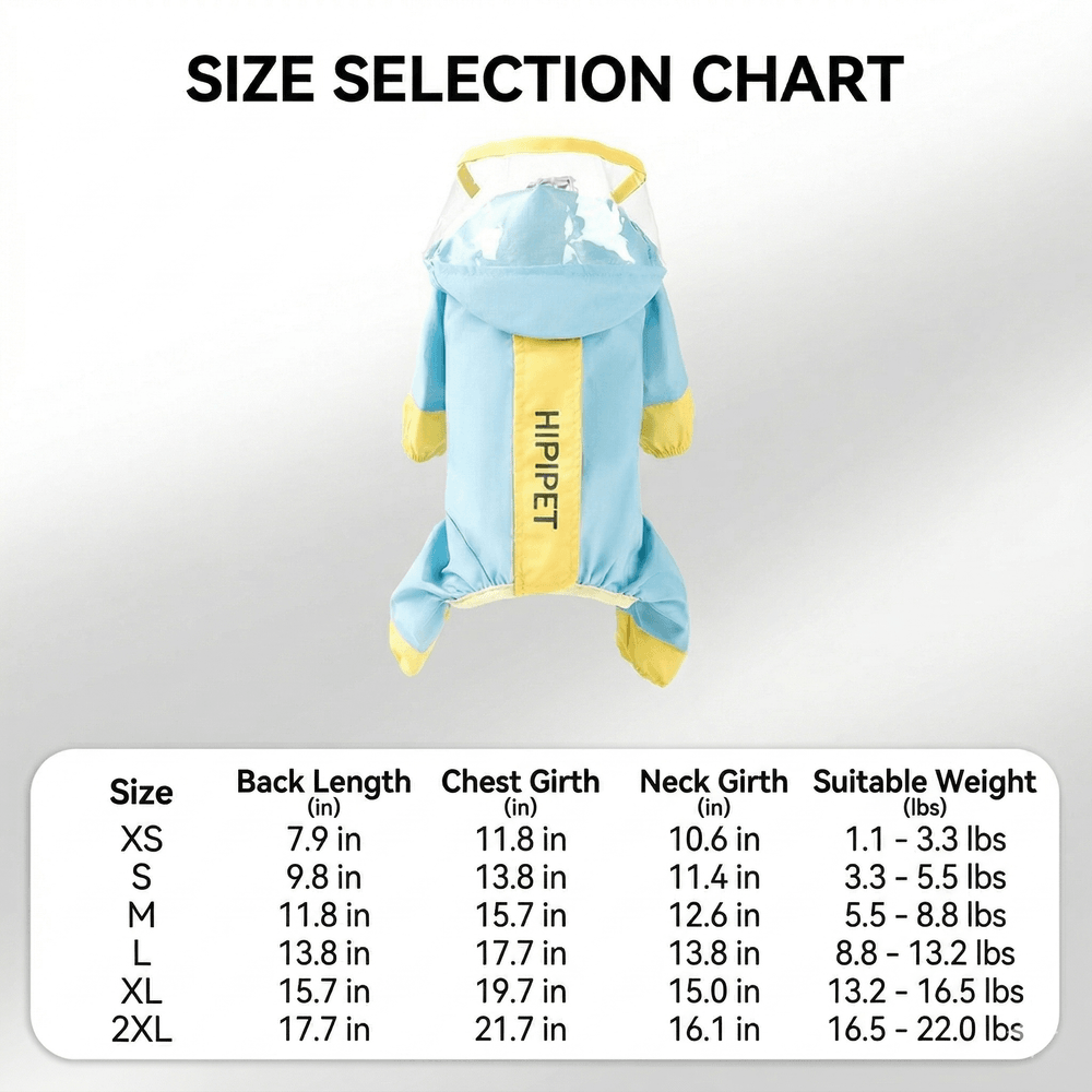 Reflective Dog Raincoat – Waterproof Full-Coverage with Leash Hole | Traverseon