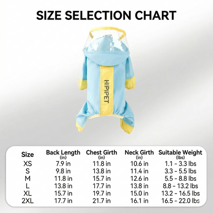 Reflective Dog Raincoat – Waterproof Full-Coverage with Leash Hole | Traverseon