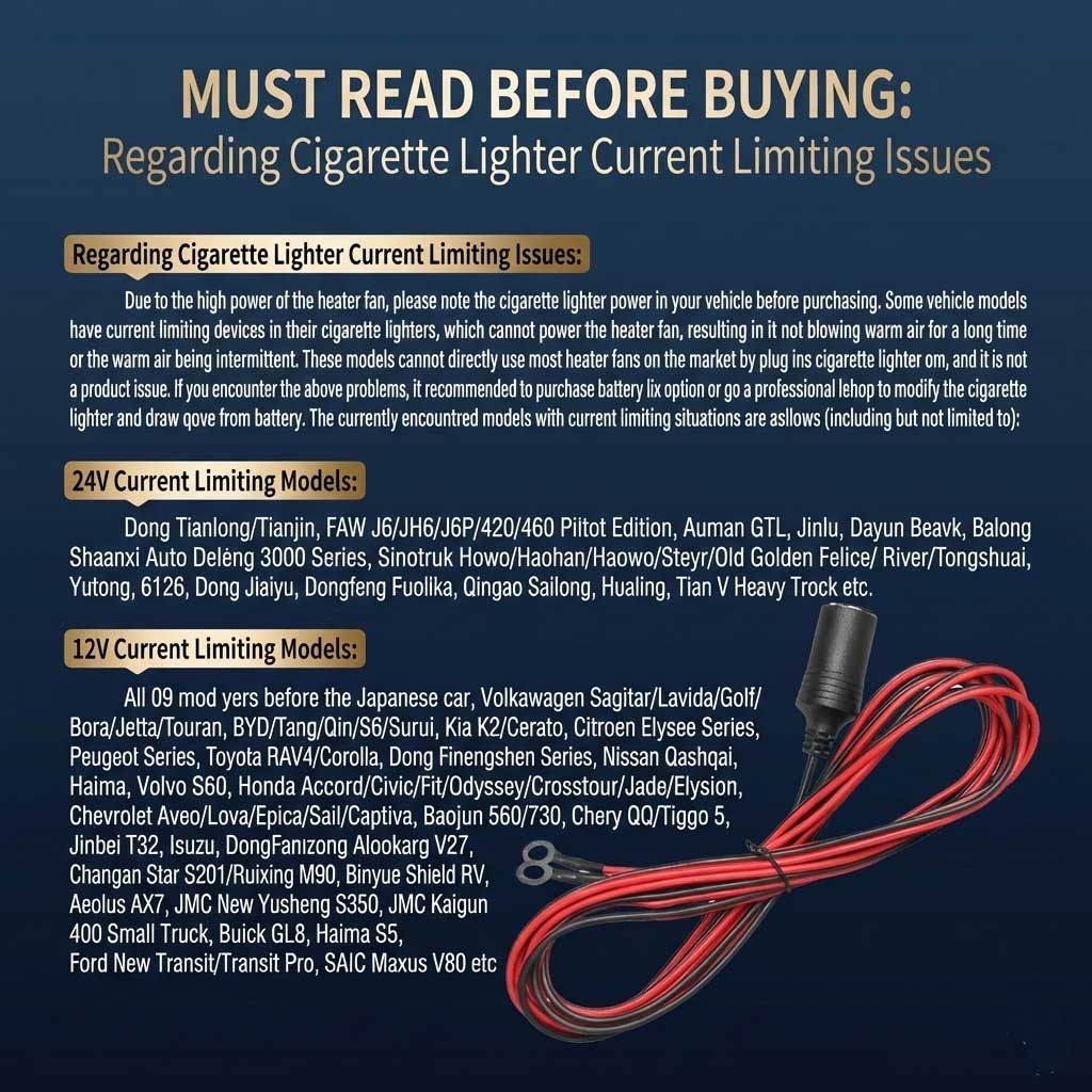 Portable 12V Fast-Heating Car Heater for Winter Driving & Defrosting